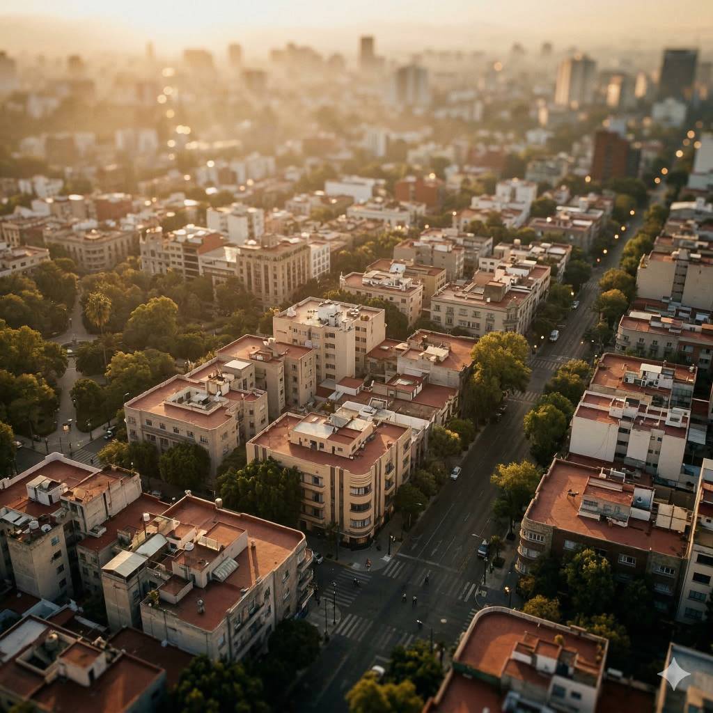 Ciudad de México · Colonia Roma · Atardecer