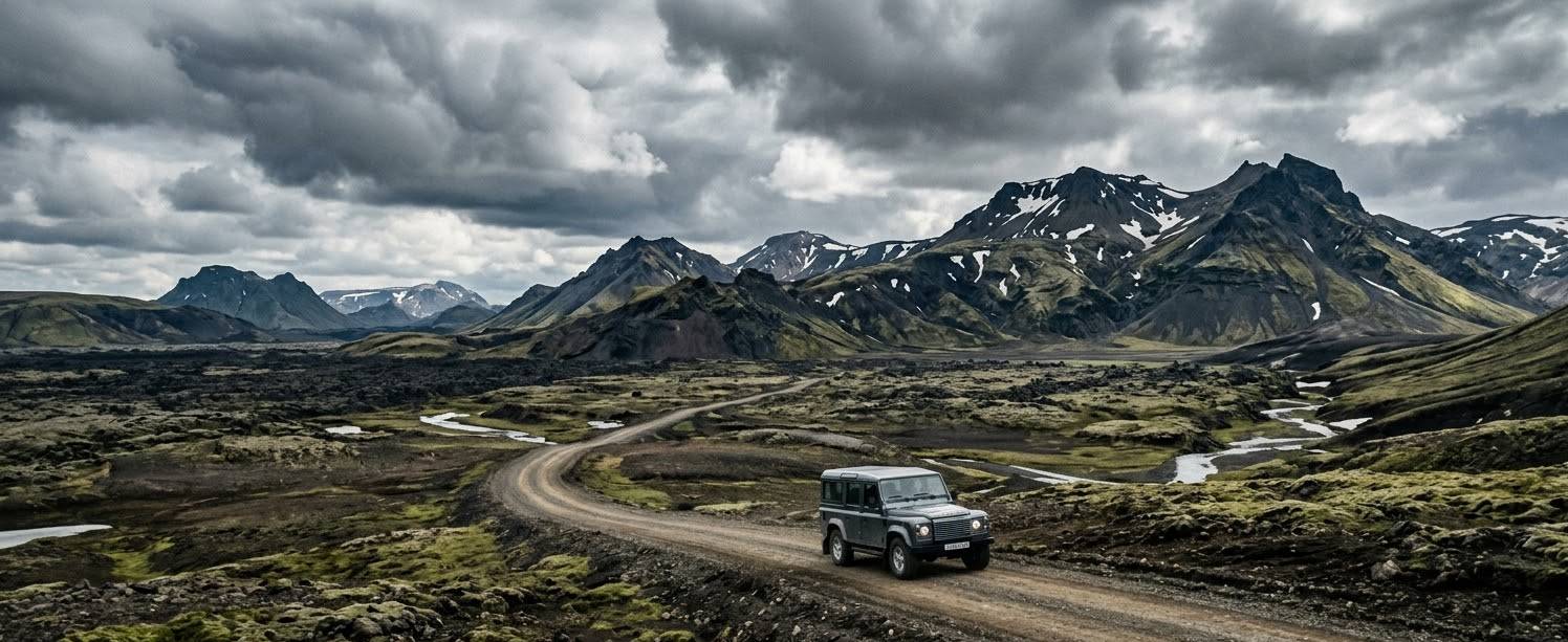 Carretera volcánica Islandia · Highlands